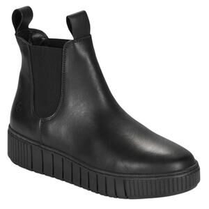 Religious Comfort Bubba Run Shearling Lined Platform Black Leather Boots Women 8